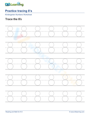 Fun Number Tracing: Learn Number 8