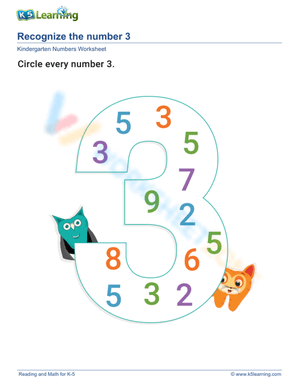 Improve Skills: Recognizing Numbers 1 to 10