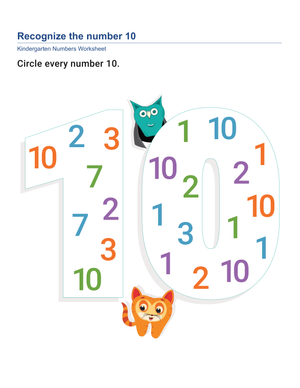 Interactive: Recognizing Numbers from 1 to 10