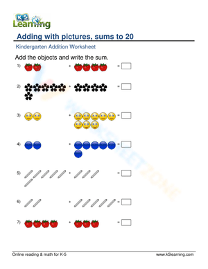 Visual Addition Practice With Fun Pictures