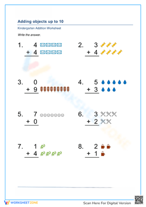 Adding Objects up to 10 