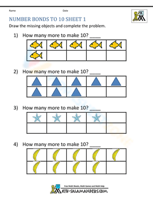 Fill in the missing number to make 10