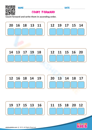 Counting Practice: Forward and Backward from 1-10