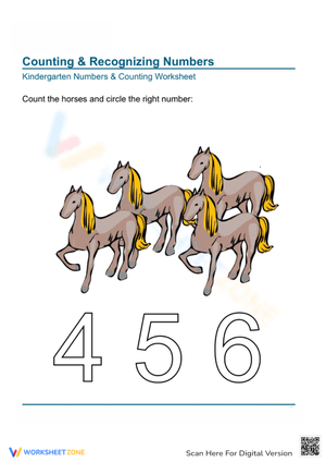 Counting Animals & Number Recognition
