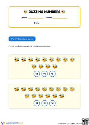Essential Kindergarten Math: Counting and Addition Printable