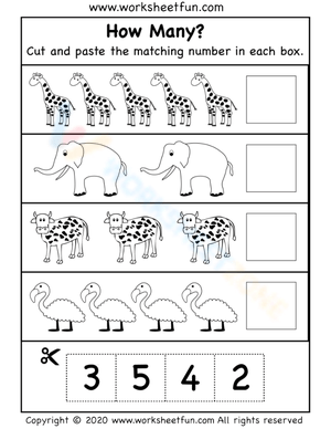 Creative Counting: Count, Cut, and Paste 1-10