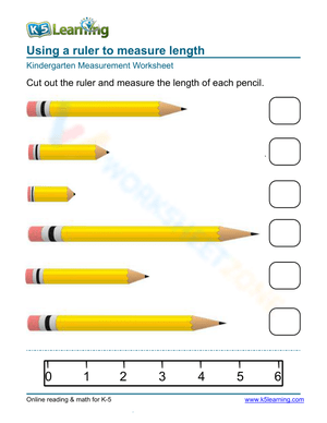 Measure with a Cut-Out Scale Worksheet