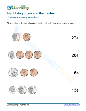 Counting coins and match the values