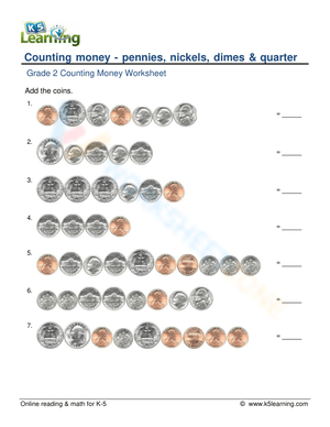 Counting Money Worksheet