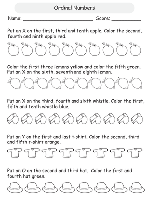 Mastering Ordinal Numbers up to 10th Position
