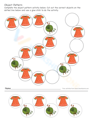 Object pattern worksheets