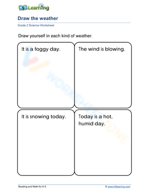 Grade 2: Draw the weather types