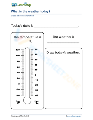 Grade 2: today's weather
