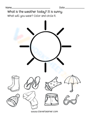 What will you wear in a sunny day?