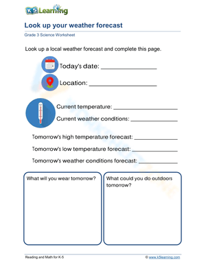 Grade 3: Weather forecast with details (2)
