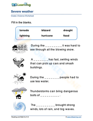 Grade 2: Complete the sentence about the extreme condition