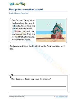 Grade 3: Design a solution for a given situation