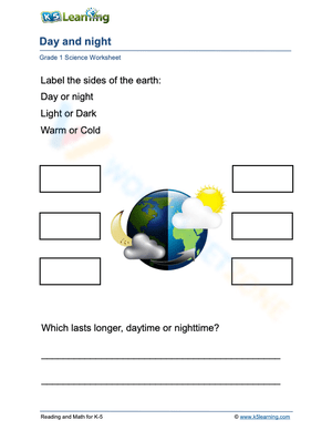 Grade 1 Science: Day and night - Moon, Sun and Earth