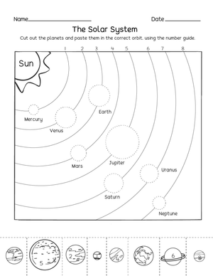Color the Solar System Chart