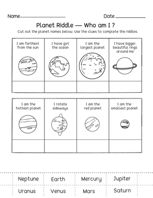 Funny Riddles About Planets