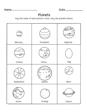 Recognizing Planets in the Solar System