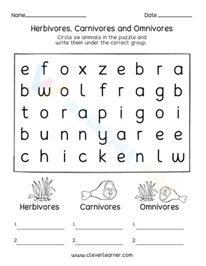 Herbivores, Carnivores and Omnivores 2
