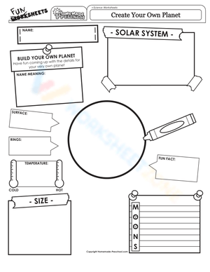 Create Your Own Planet Worksheet