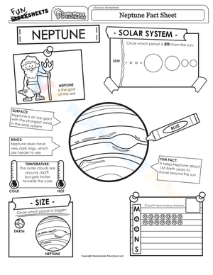 Neptune Fact Worksheet