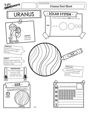 Uranus Fact Worksheet