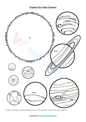 Build Our Solar System Worksheet