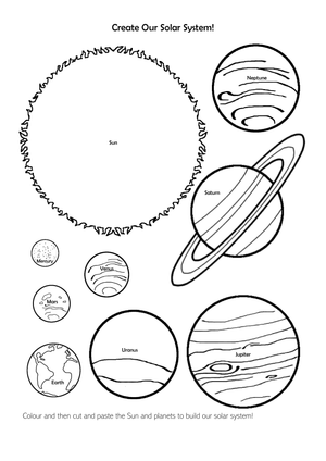 Build Our Solar System Worksheet