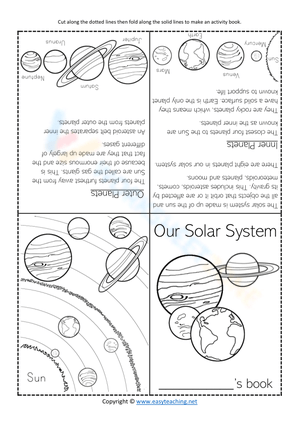 Solar System Folding Booklet