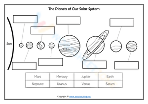 Free Printable Solar System Worksheets for Little Scientists