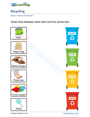 Grade 1: Conservation of resources - Recycling (2)