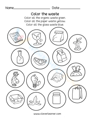 Color the Waste: A Recycling Activity