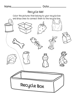 Recycle Me! Worksheet: Essential Grade 1 Science Sorting