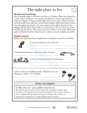 How plants adapt to habitat