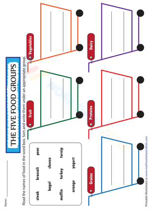 Sorting Foods into Groups