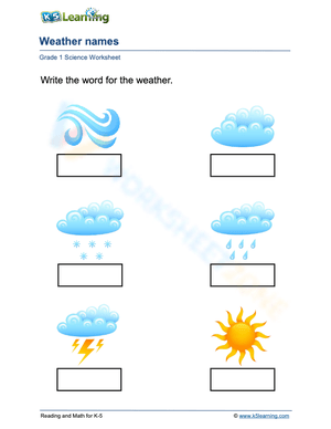 Weather names 2