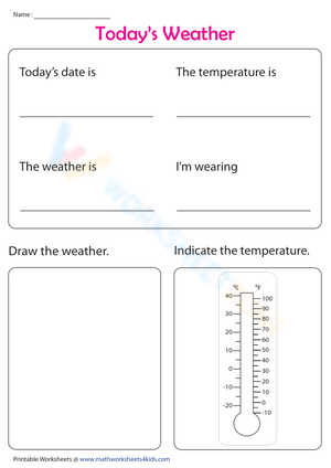 What's today's weather?