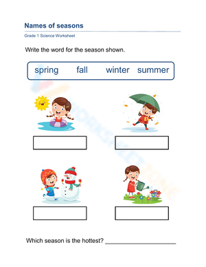 Learning the Names of the Seasons