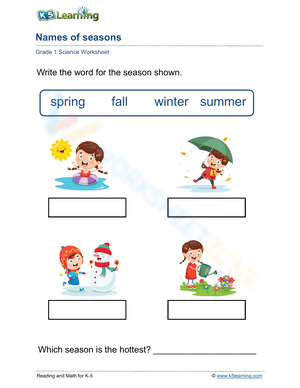 Learning the Names of the Seasons