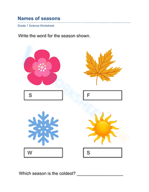 Seasons: Learning the Vocabulary