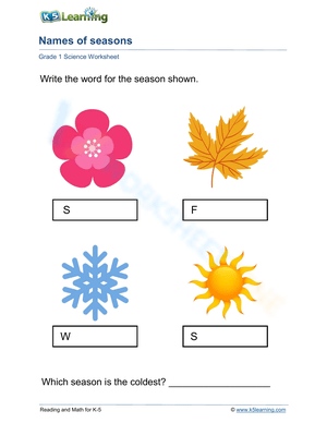 Seasons: Learning the Vocabulary