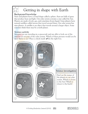 Space’s True Shapes Worksheet | Essential Grade 3 Science
