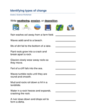 Essential Earth Science Worksheet: Weathering and Erosion