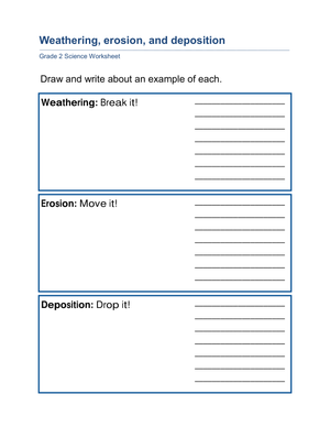 Weathering & Erosion: Essential Grade 2 Science Worksheet