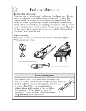 Essential Sound Vibrations Worksheet | Grade 5 Science