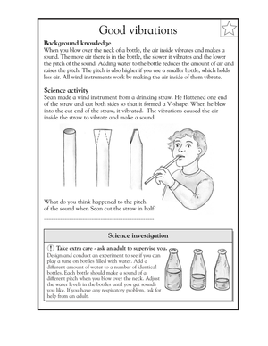 Essential Grade 4 Sound and Pitch — No-Prep Worksheet