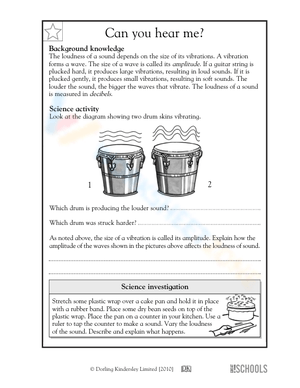 Grade 5 Sound Wave Amplitude — Printable No-Prep Worksheet